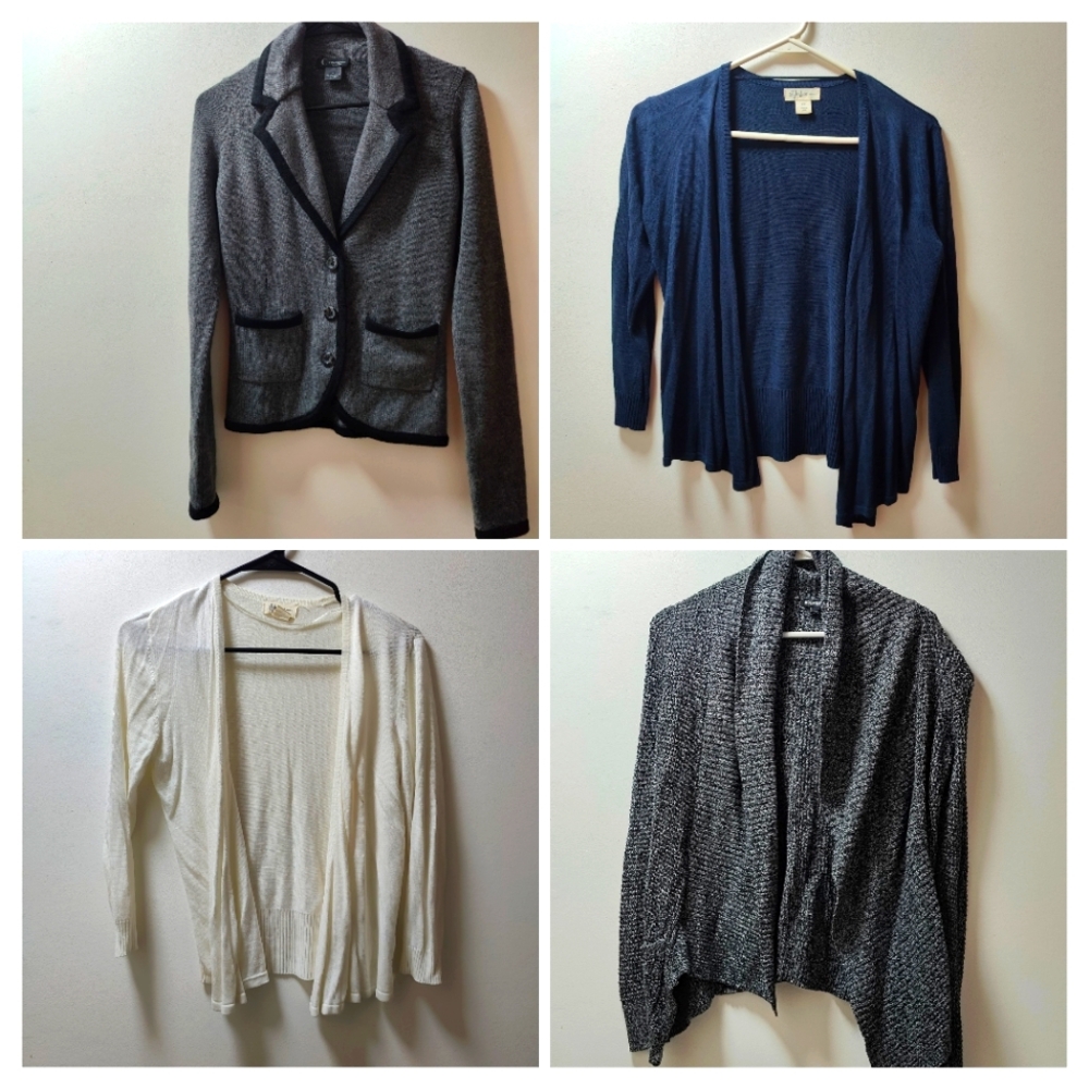 Lot bundle combo of 4 designer cardigans